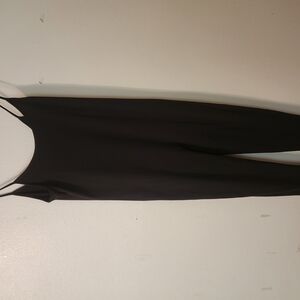 Roma Black Jumpsuit with Red Accent